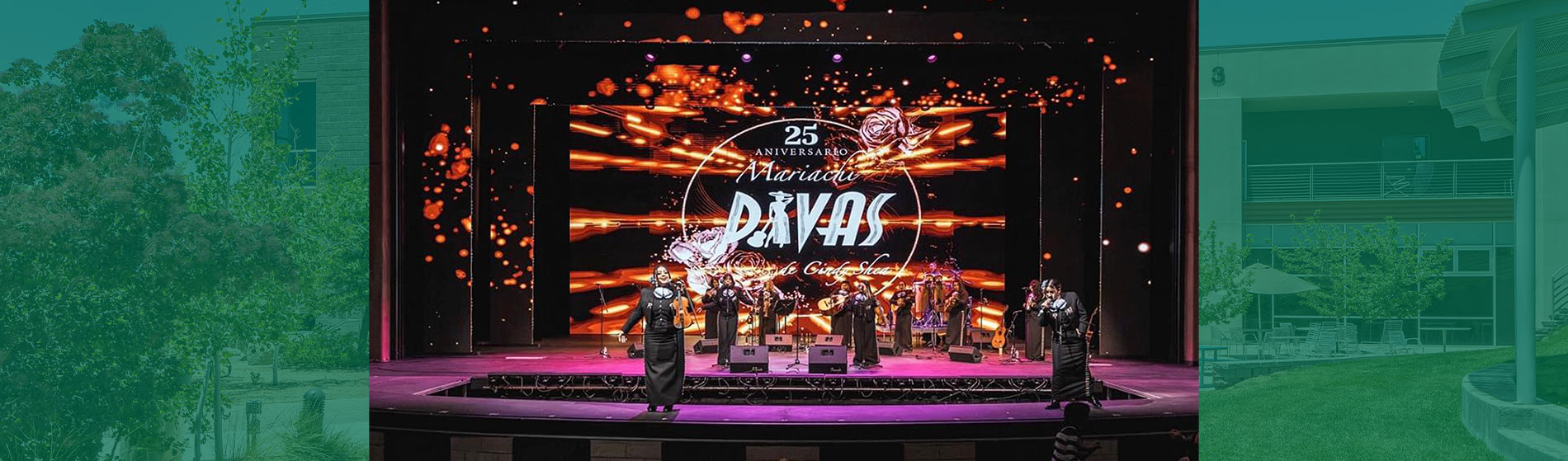 Concert being performed on stage