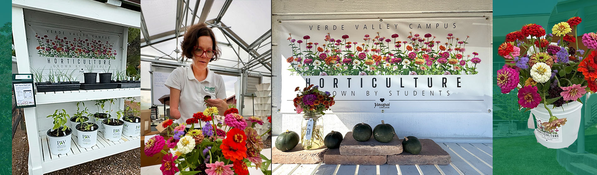Horticulturist working on a bouquet