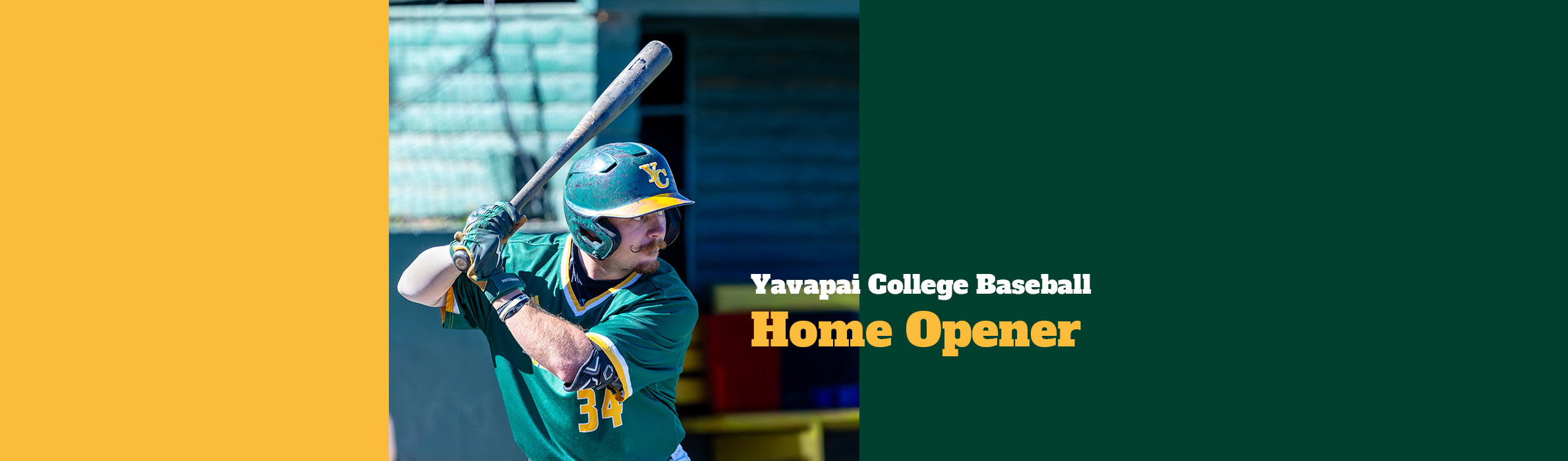 College Batter with Moustache