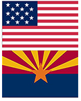 USA AZ flags