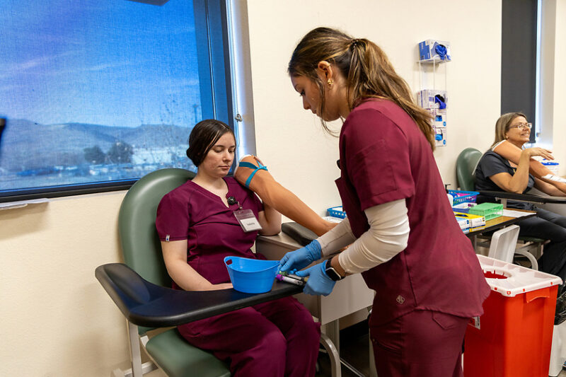 Nursing and healthcare students
