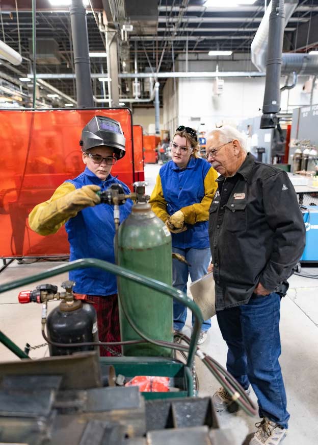 Skilled trades student