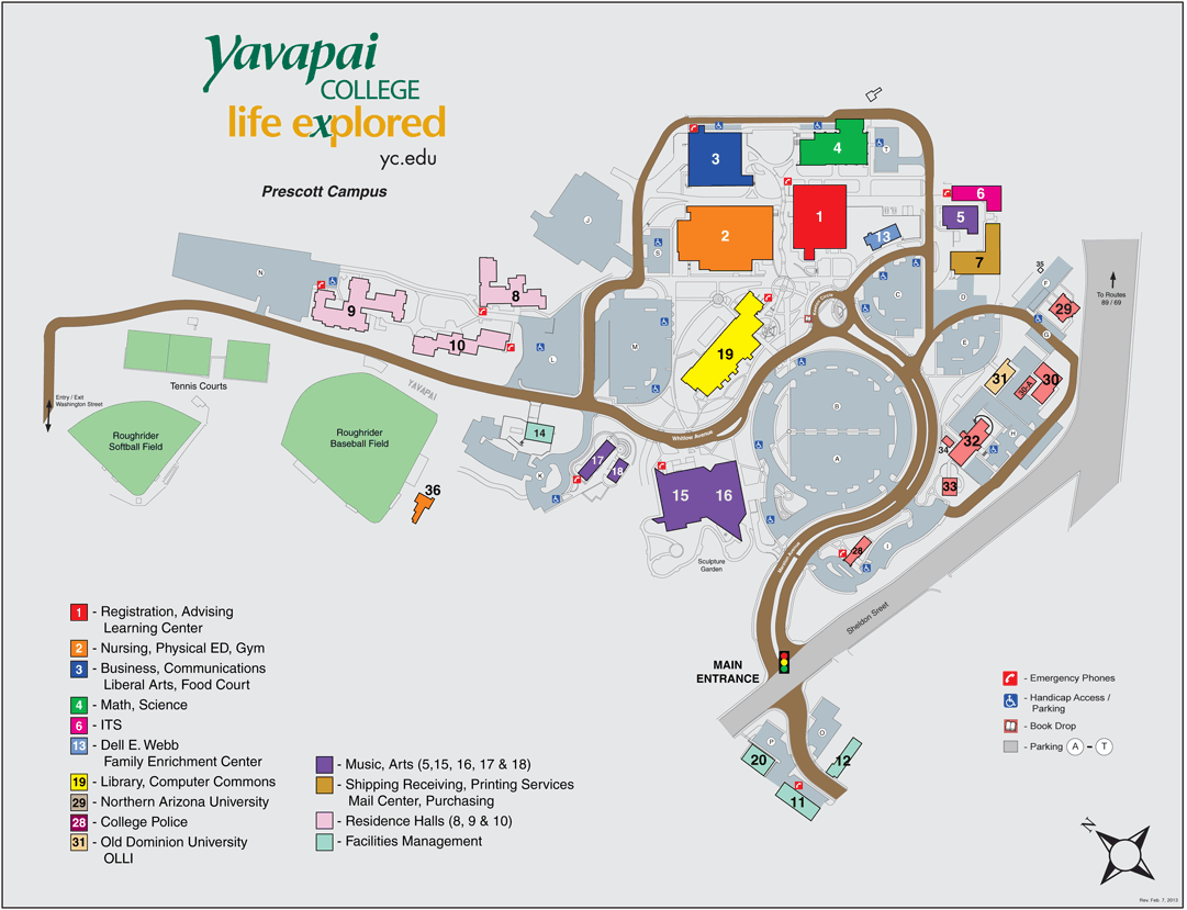 Yavapai College Campus Map