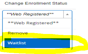 change enrollment
