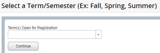 term selection