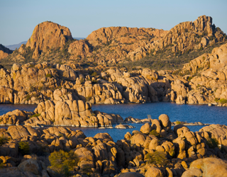 A view of the dells in Prescott