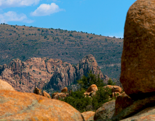 A view of the dells from the west