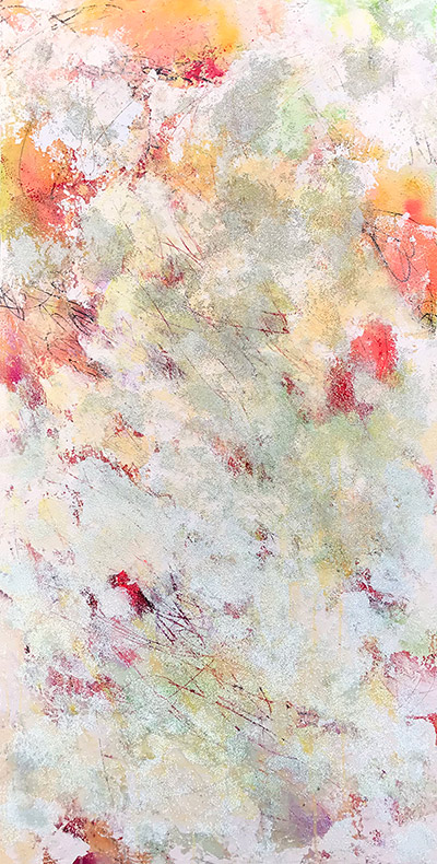 COATED IN SUGAR acrylic on canvas 18” x 18” x 1.5”