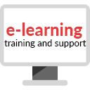 e-learning training and support icon