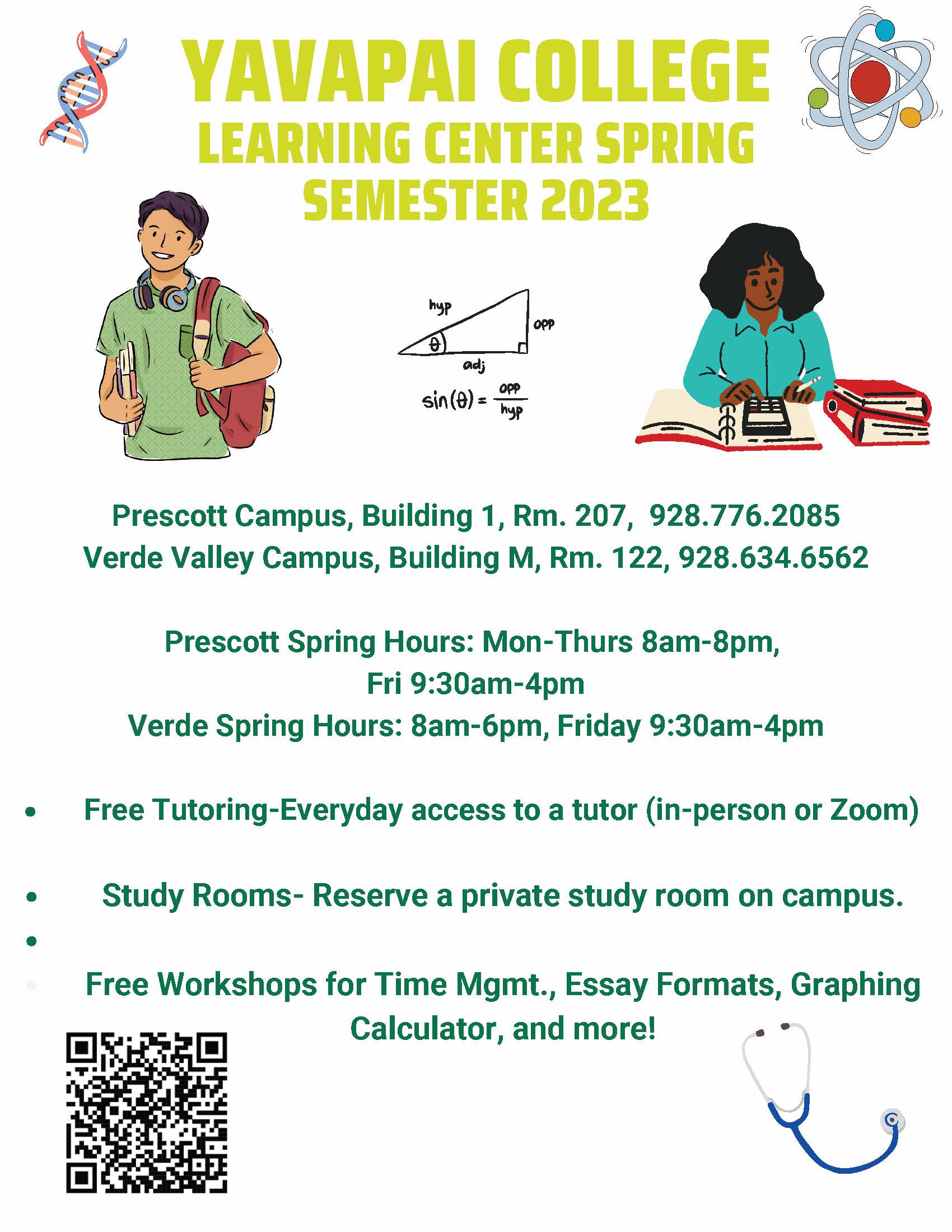 learning center services flyer