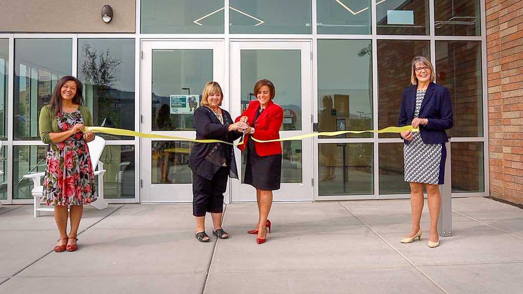 Dr Rhine ribbon cutting