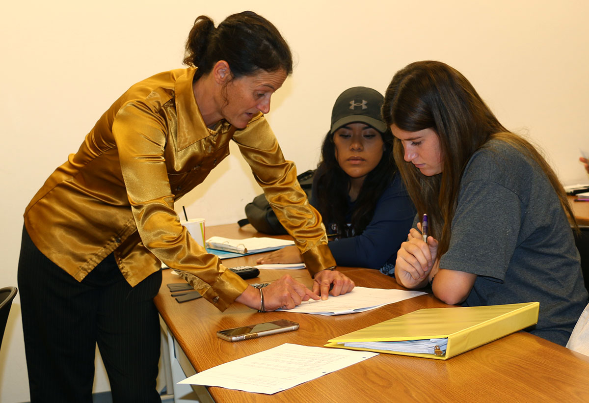 Yavapai College math instructor Andrea Schaben