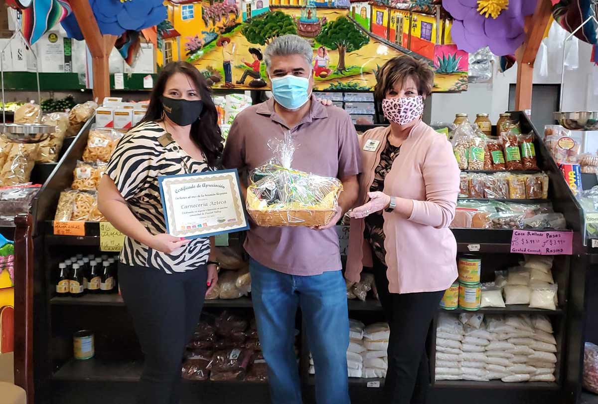 YC's Lisa Raygoza with PV's Jose Batista and Marnie Uhl