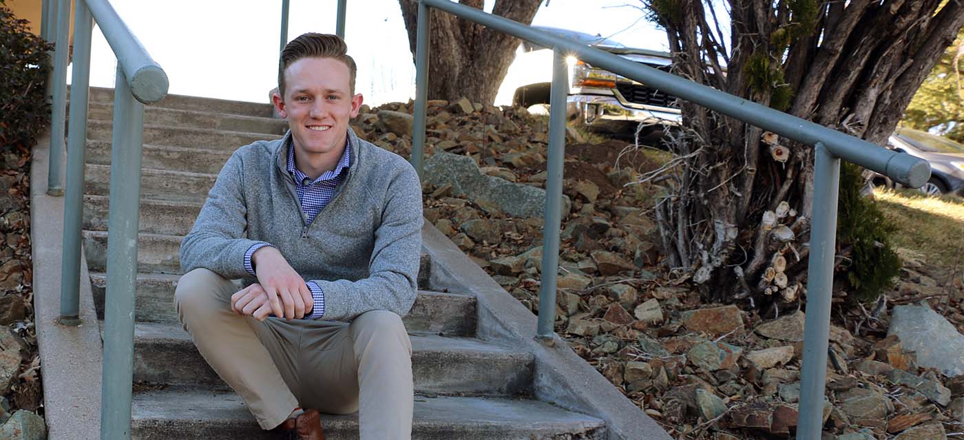 YC Alumni Clinton Ewell is photographed on the Prescott campus.
