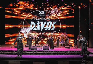 Concert being performed on stage