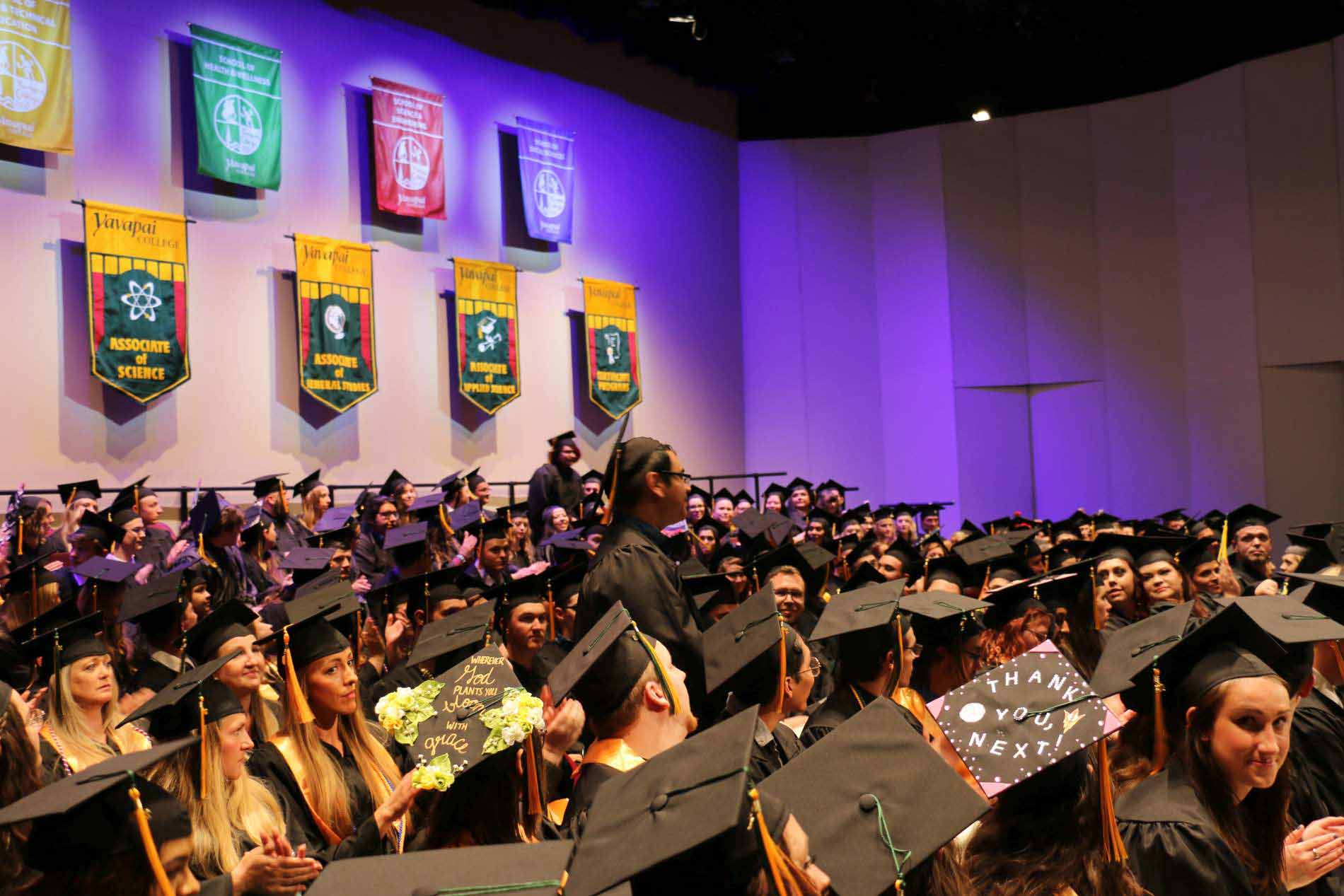 YC graduates were joined by those near and dear to them for the Prescott Campus commencement ceremony