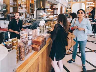 People in a cafe