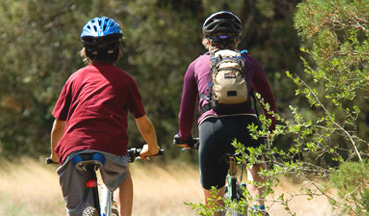 Bicycling the trail