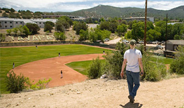 Views of Roughrider Park from the trail